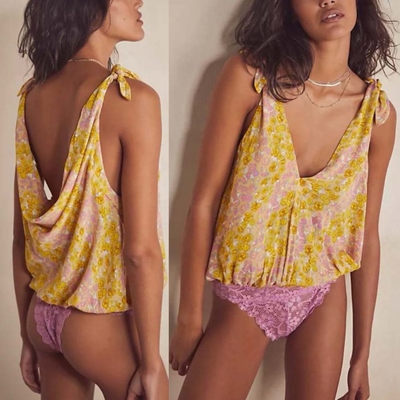 Intimately Free People Bare It All Lace Thong Bodysuit - Picture 6 of 6